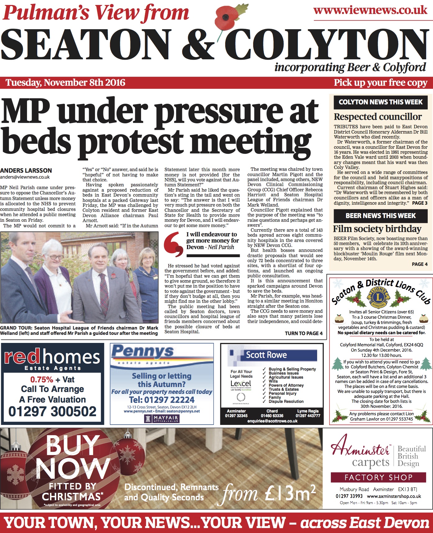 viewfrompaulvparish8thnov2016hopsitals